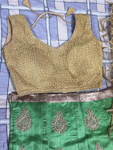 Gorgeous Green Lehenga Choli Set