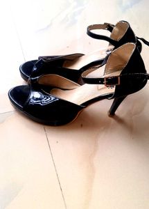 Black Ankle Strap Heels