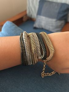Black &amp; Gold Geometric Drop Earrings &amp; Neckpiece