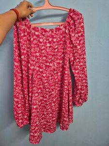 Berrylush Floral Tie-Front Dress MYNTRA