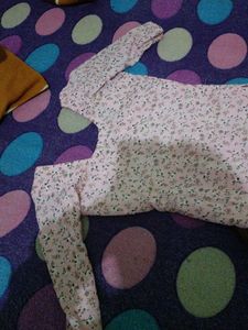 Floral Print Kurta with Salwar