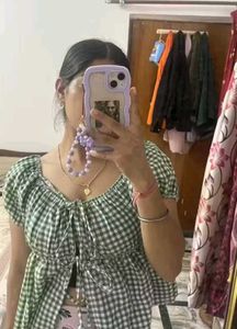 Gingham Crop Top