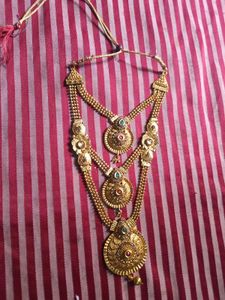 Vintage Gold-Tone Indian Necklace