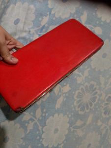 Vintage Red Clutch