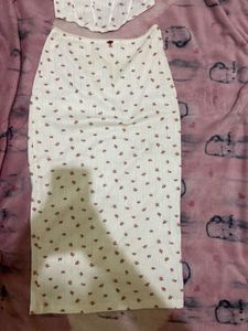 Floral Corset &amp; Skirt Set