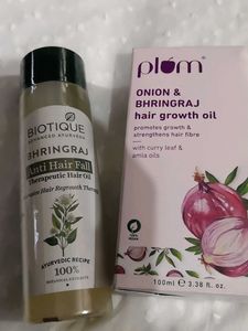 Plum And Biotique Hair Oil