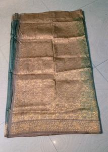 Nice Grey Colour Gadwal Saree