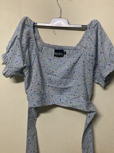 Floral Print Crop Top