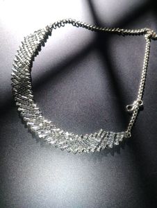 Silver Sparkling Chokar/Necklace