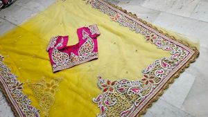Designer Saree 🥻 😍with Blouse Full Net Sare