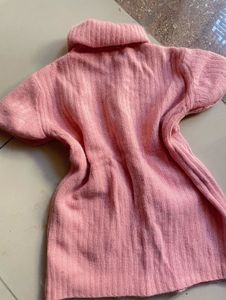Pink Cable Knit Sweater