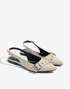 ivory slingback mules from westside