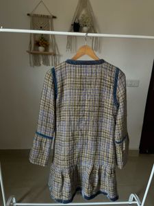 CHANEL Woven Tweed Jacket Shift Dress