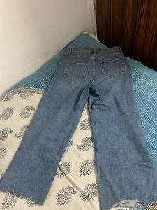 beautiful wide leg denim jeans 👖