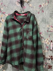 Plaid green chec Flannel Shirt