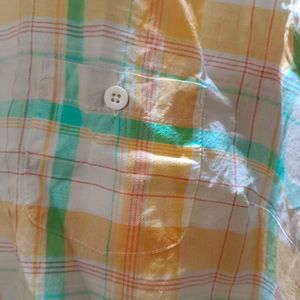 Vintage Plaid Short Sleeve Button Down