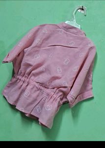 Pink Printed Top