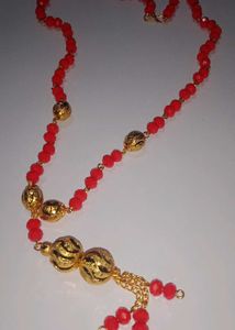 red beads dokiya long chain