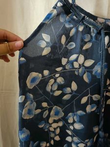 Floral Print Sheer Top