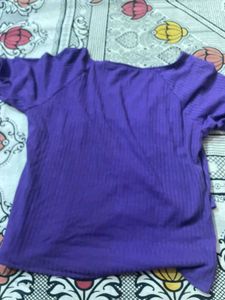 Purple Ribbed Top!! Hot Girlies Grab It