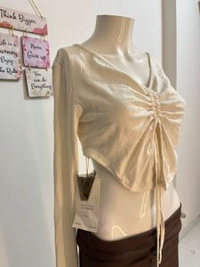 Elegant Cinched Crop Top