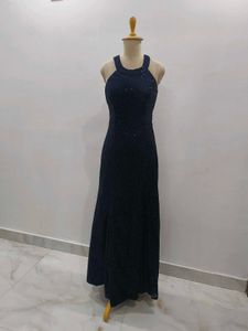 Elegant Navy Blue Gown