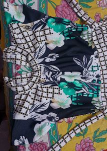 Floral Design Long Midi Dress At Lowest Prize.