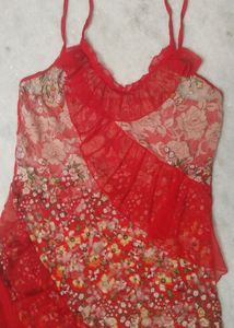 Imported Red Nighty Cuz Beach Dress