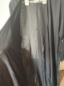 saudi tail cut black free size abaya