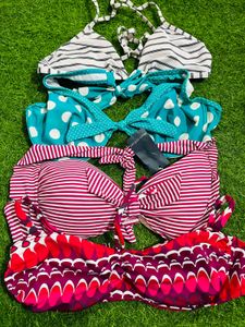 Mixed Print Bikini Tops - Bundle of 4!