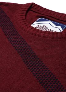 Roadster Men Maroon Self Design