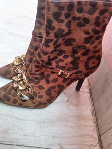 Leopard Print Ankle Boots