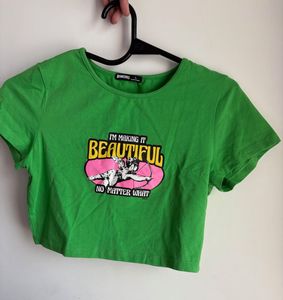 Bonker Green Crop Top