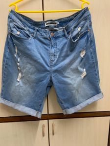 NOISY MAY Distressed Denim Shorts