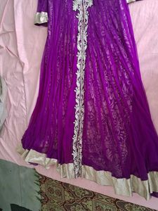 Gown Long With Stone Work