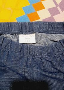 Blue Denim Look Leggings