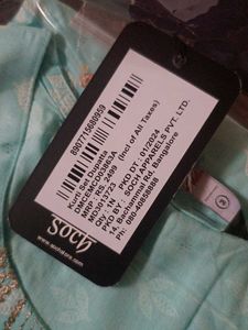 Soothing Aqua Blue Printed Kurta By SOCH