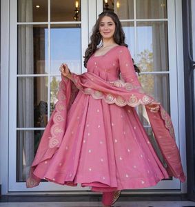 Elegant Pink Anarkali Kurta Set