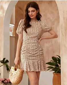 Floral Print Mini Dress