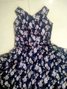 Black And White Flower Dress