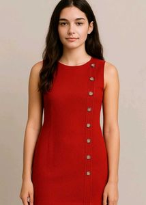 Mini Red Dress, Size Small