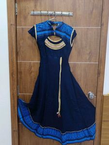 Elegant Blue Anarkali Kurta
