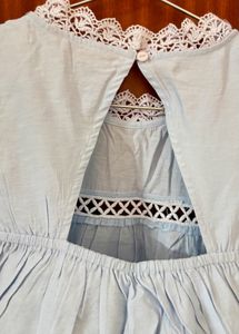 Zinc London Cute Blue Lace Top