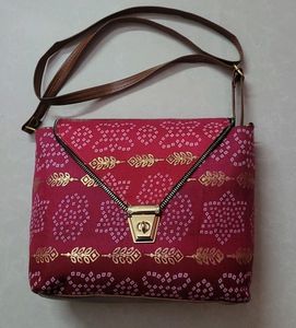 Bandhani Print Crossbody Bag