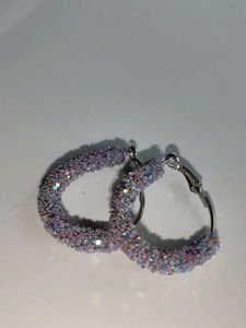 Sparkling Hoop Earrings