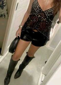 ｡⁠*ﾟ🪩Y2K Sequin Embellished Top
