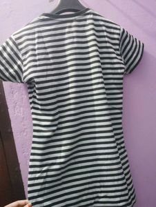 Blue Strip T Shirt For Girls