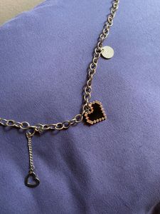 Pixel Heart Charm Necklace