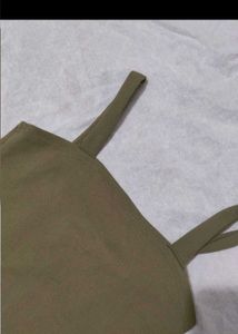 Olive Green Mini Dress