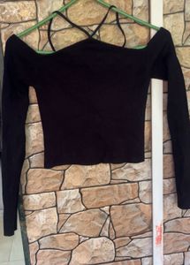 Black Off Shoulder Top
